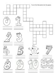 Numbers Crossword