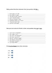 Simple Past Worksheet