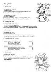 English Worksheet: Mr Grinch 