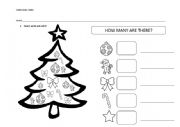 English Worksheet: Christmas tree