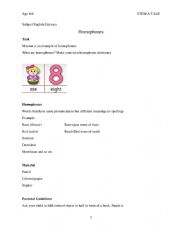 English Worksheet: Story based STEM