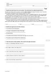 English Worksheet: Simple past