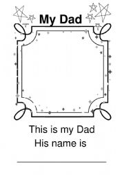 English Worksheet: Dad Portrait