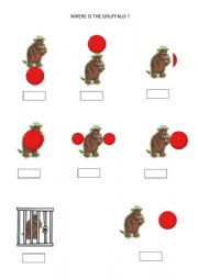 English Worksheet: Where is the Gruffalo ?