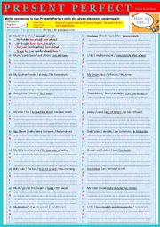 English Worksheet: PRESENT PERFECT SIMPLE - Extra exercises