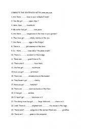 English Worksheet: some ,any ,a,an with countables
