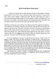 English Worksheet: end of term  test 2nd form 