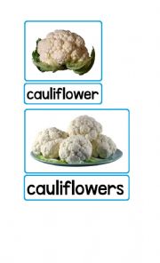 English Worksheet: Flashcards - Vegetables 2