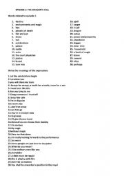 English Worksheet: Merlin (tv series)