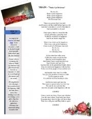 English Worksheet: TRAIN - Shake Up Christmas