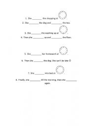 English Worksheet: song third person singular present simple