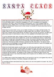 English Worksheet: Santa Claus