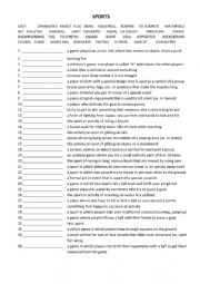 English Worksheet: Olympics worksheet