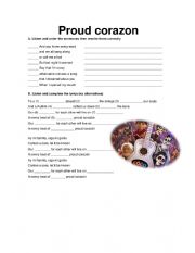 Proud Corazon - present simple and simple past