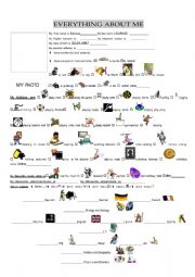 English Worksheet: Everything About Me