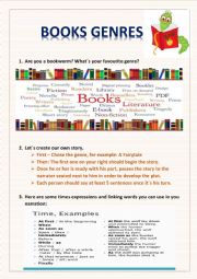 English Worksheet: Books