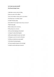 English Worksheet: Lets check your attention! The Present Simple Tense