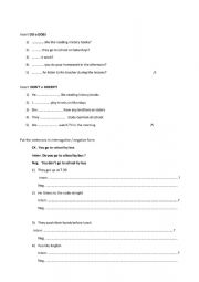 English Worksheet: Simple present 