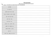 English Worksheet: Classroom phrases