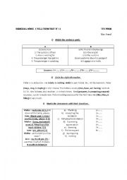 English Worksheet: remedial work 7th form/FULL TERM TEST