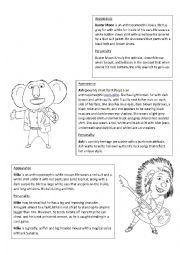English Worksheet: Sing Characters