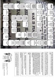 English Worksheet: 1984 - George Orwell - Board Game