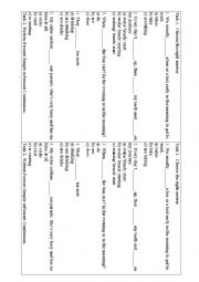 English Worksheet: Present Continious and Present Simple