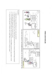 English Worksheet: Comic Strips Reading Comprehension JKK (1)