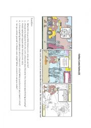 English Worksheet: Comic Strips Reading Comprehension JKK (2)