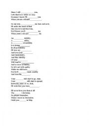 When You Are Old And Gray - ESL worksheet by LenkaW