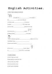 English Worksheet: Some or Any