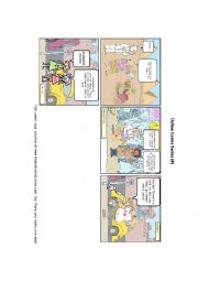 English Worksheet: Comic Strips Reading Comprehension JKK (4)