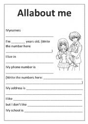 English Worksheet: portfolio 1