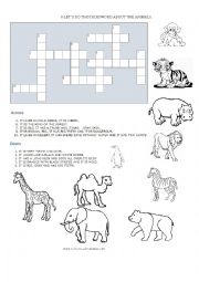 Animals - ESL worksheet by lyrablack