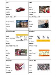 English Worksheet: Transport_Taboo and mime activity