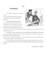 English Worksheet: worksheet on work vocabulary-9th grade