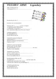 English Worksheet: Welshley Arms Legendary