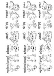 English Worksheet: Colouring monsters