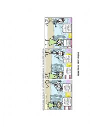 English Worksheet: Comic Strips Reading Comprehension HSK (1)