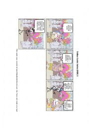 English Worksheet: Comic Strips Reading Comprehension HSK (3)