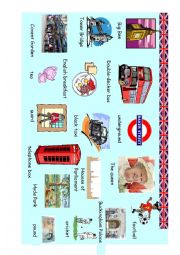 English Worksheet: London classroom poster important words vocab