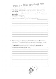 English Worksheet: My life ten years from now
