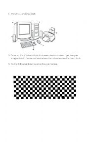 English Worksheet: Paint and hand tools evolution workshop