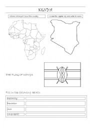 English Worksheet: KENYA