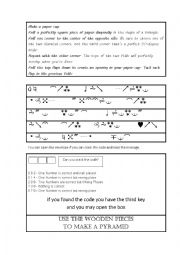 English Worksheet: ESCAPE ROOM RIDDLES