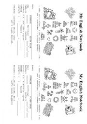 English Worksheet: NOTEBOOK FIRST PAGE 7TH GRADE