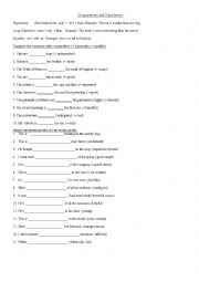 English Worksheet: Comparatives and superlatives