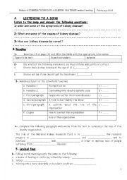English Worksheet: third form  section 5