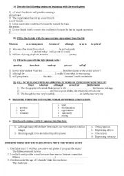 English Worksheet: grammar 