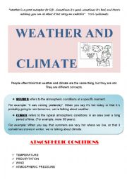 WEATHER AND CLIMATE